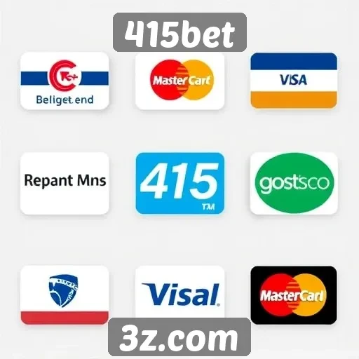 Variedade de métodos de pagamento no 415bet